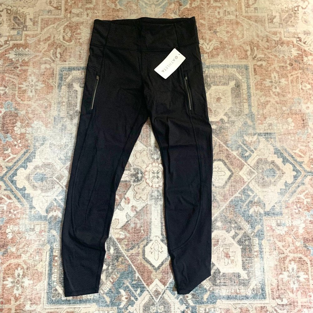 Athleta Rainier Tight Black Size Large Tall NWT
